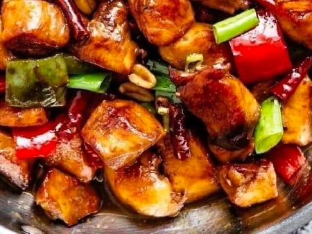Пилешки хапки със зеленчуци и фъстъци по азиатска рецепта - снимка на рецептата